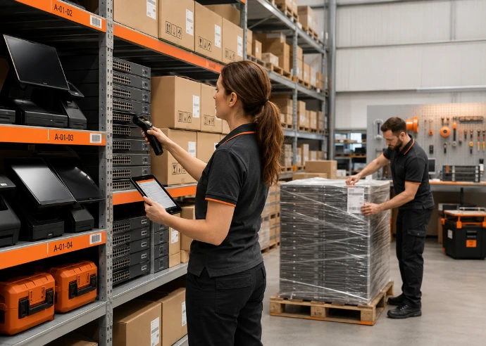 Warehousing and kitting for a multi-site rollout by Innovateq
