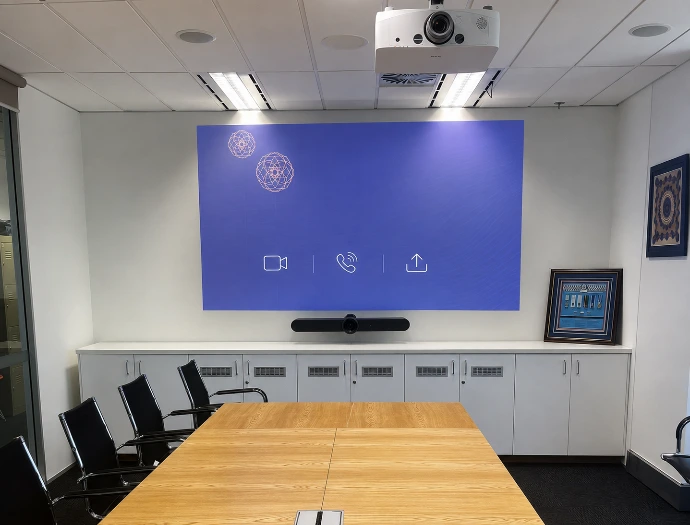 Corporate boardroom AV installation by Innovateq