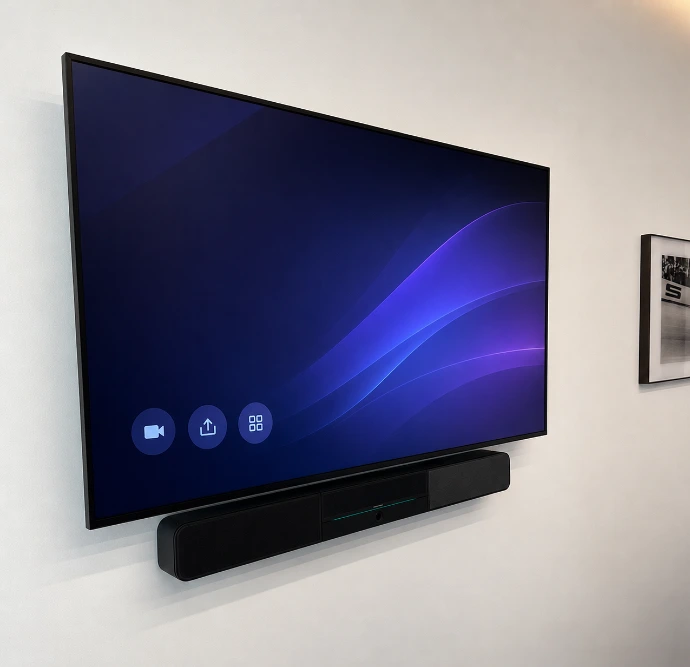 Corporate boardroom AV installation by Innovateq