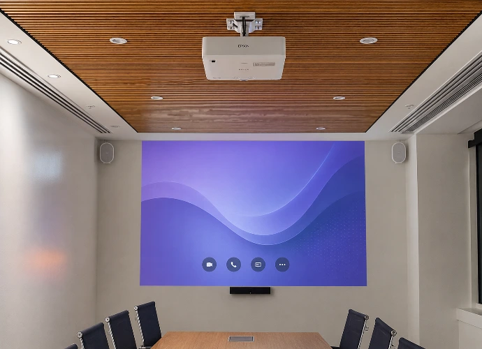 Corporate boardroom AV installation by Innovateq