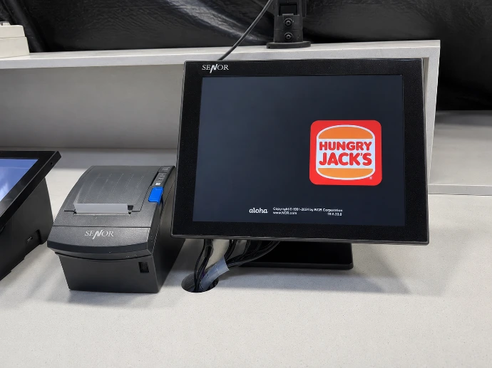 Hungry Jacks point of sale hardware installed by Innovateq