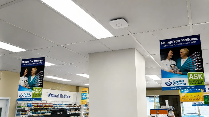 Electronic shelf label installation by Innovateq