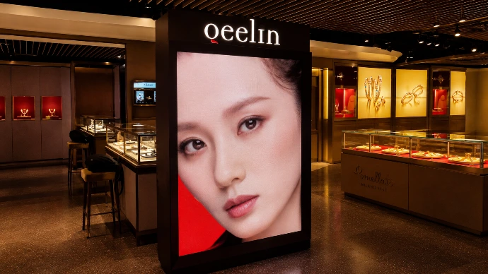 Digital signage screen installation by Innovateq