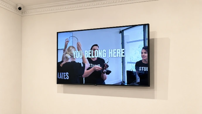Commercial display installed in a retail fit-out by Innovateq