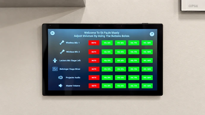Commercial AV system installation by Innovateq