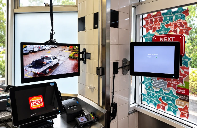 Hungry Jacks store technology fit-out by Innovateq