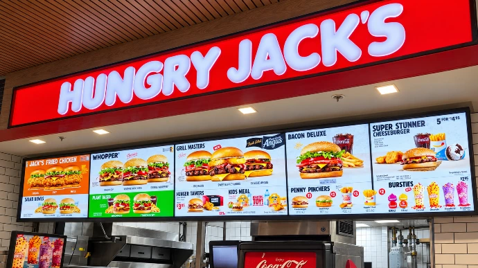 Hungry Jacks store technology fit-out by Innovateq