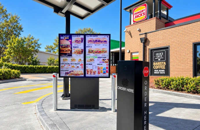 Hungry Jacks store technology fit-out by Innovateq
