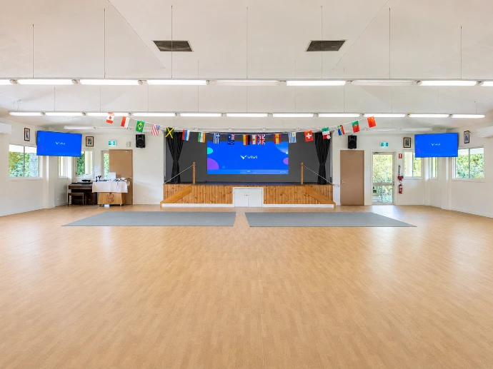 School hall AV and PA installation by Innovateq
