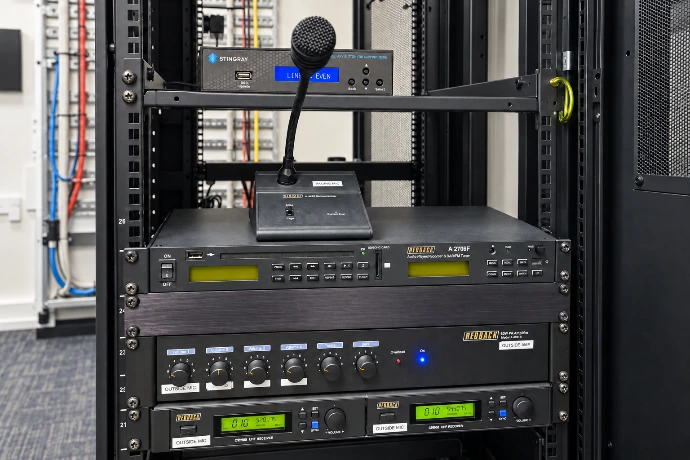 Background music and PA system installation by Innovateq